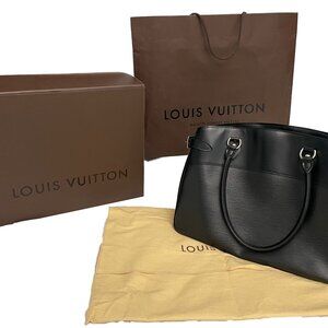 Louis Vuitton Epi Passy GM Tote Bag Black Leather with dust bag, box, bag